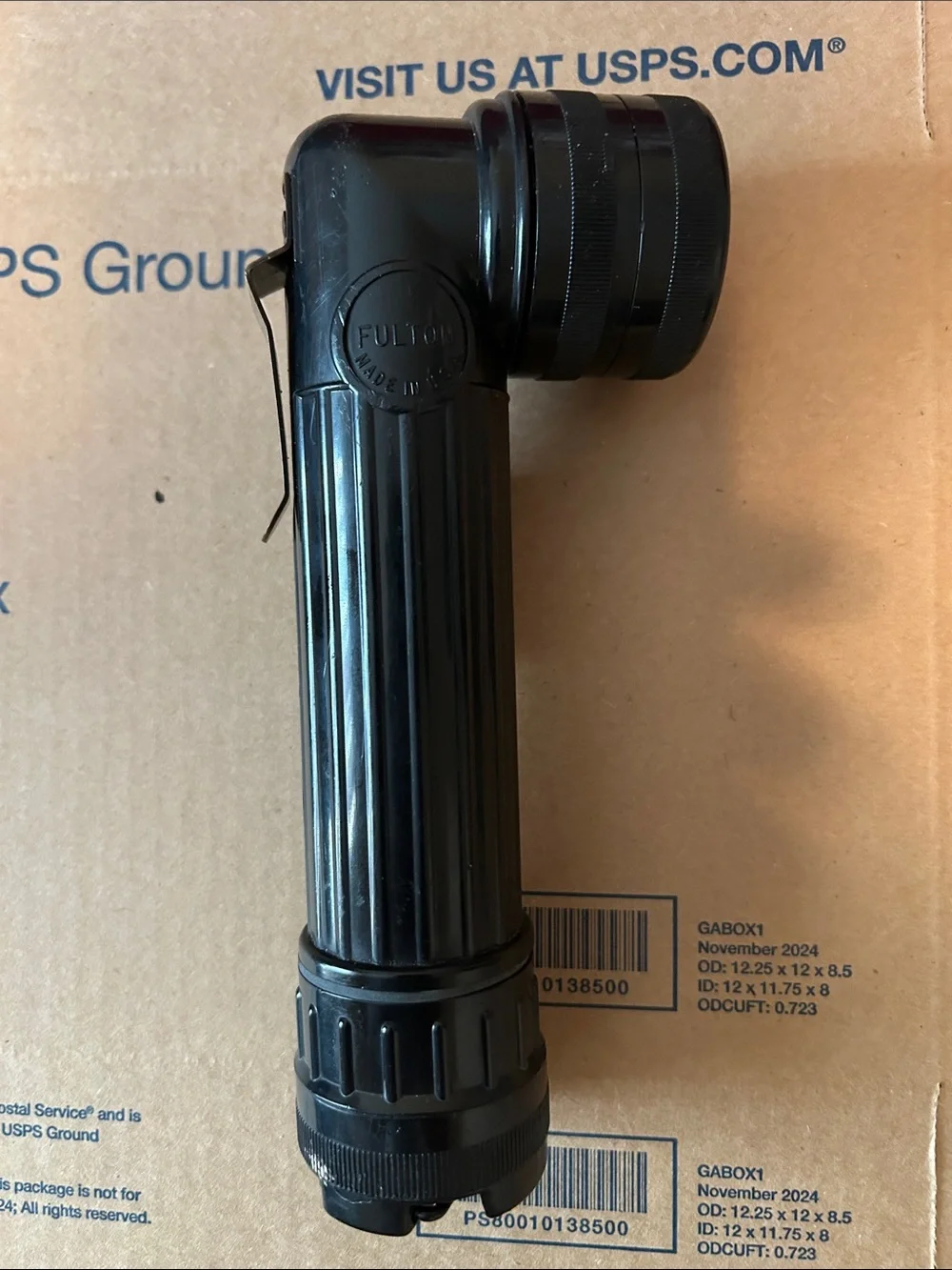 Olive Green Right-Angle Flashlight – Portable US MX-991/U